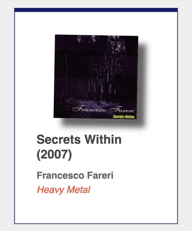 #91: Francesco Fareri "Secrets Within"